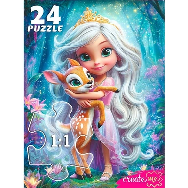 Пазл 24 Макси Принцесса и олененок ПУ24-3176