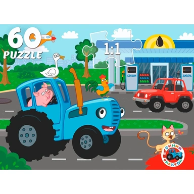 Пазл 60 Синий трактор П60-2883