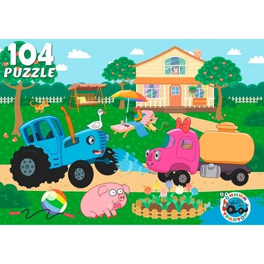 Пазл 104 Синий трактор ПУ104-2903