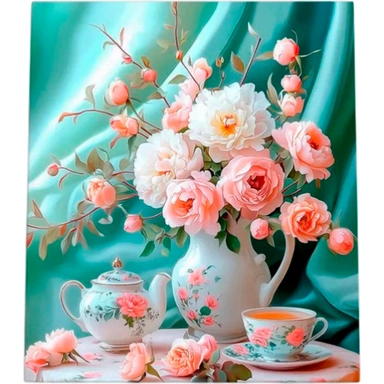 Набор для творчества Алмазная мозаика 40х50 см Чайная гармония НД-1292