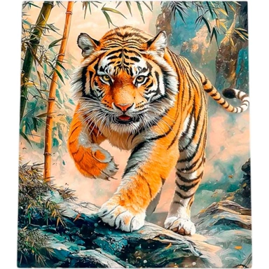 Набор для творчества Алмазная мозаика 40х50 см Голодный тигр НД-1282