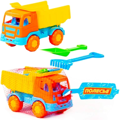 Песочный набор №303 Тёма автомобиль-самосвал оранжевый 61144 П-Е /30/