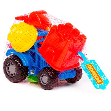 Песочный набор №729 + Трактор Мастер (синий) с лопатой 06944 П-Е /1/.