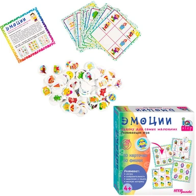 Деревянная Игра Развивающая Эмоции. Судоку для самых маленьких IQ step 89833