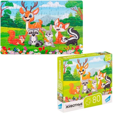 Пазл 80 Животные RI8010C