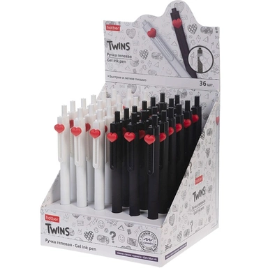 Ручка гелевая автомат Темно-синяя Дуалы 094484