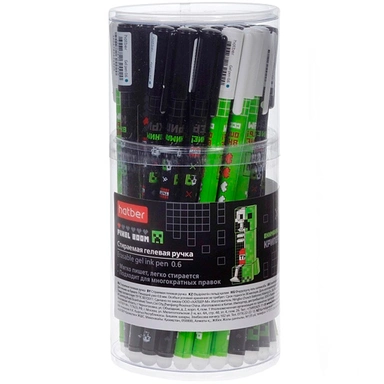 Ручка гелевая синяя Пиксель Бум Стираемая 094409