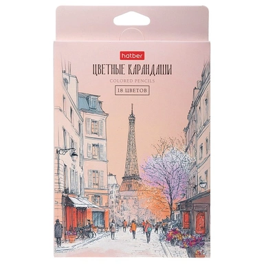 Карандаши цветные 18 цв. Альто Колорэ 094521 Hatber