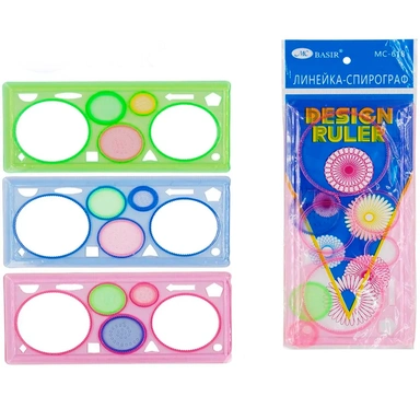 Линейка-спирограф MC-618