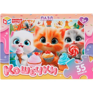 Пазл 35 Макси Кошечки 4630395054034