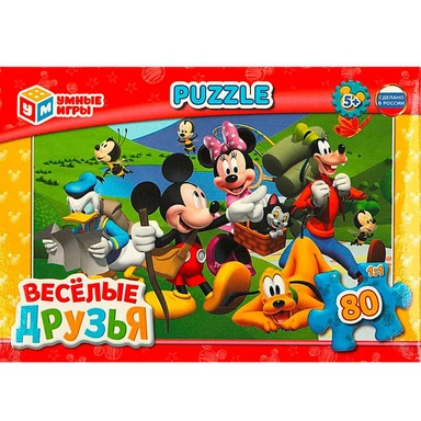Пазл 80 Весёлые друзья 4650250583493