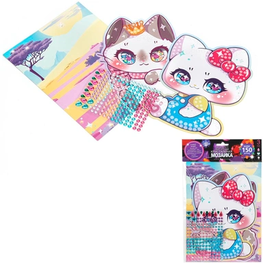 Набор для творчества Кристальная мозаика фигурная Кавайные МУЛЬТИ АРТ CRYSTFIG-114798