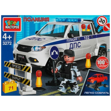 Город мастеров SB-3272 Конструктор UAZ PICKUP патруль ДПС, 71 дет.
