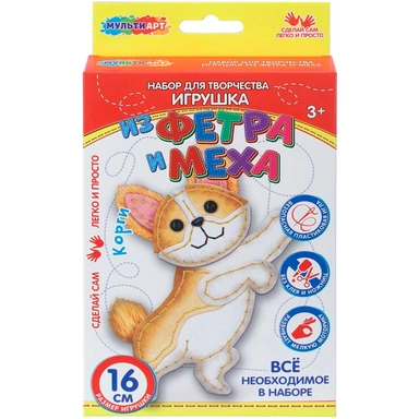 Набор для творчества Сшей игрушку Корги MultiArt SEWTOY-134846