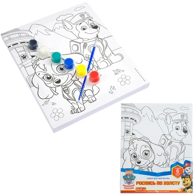Набор Для Творчества Холст для росписи 20х25 Щенячий Патруль МУЛЬТИ АРТ CANV20X25-113747