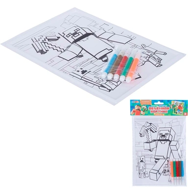Набор для творчества Объемная картина Майнкрафт MultiArt VMP-128164