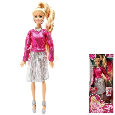 Кукла Карапуз 66001-BF45-S-BB 29см София, руки и ноги сгиб., акс