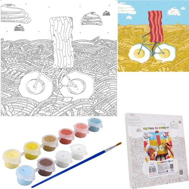 Набор для творчества Картина по номерам 20*20см Беконобайк К108 Фин-ти-Флю