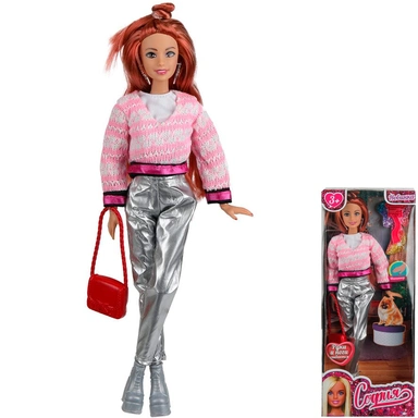 Кукла Карапуз 66001-C23-S-BB София 29см, руки и ноги сгиб, маникюр, акс