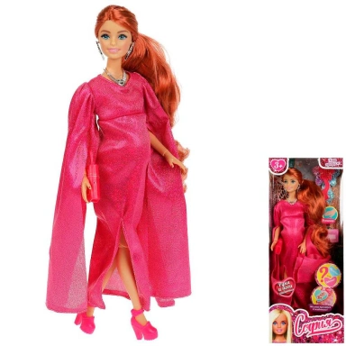 Кукла Карапуз 66001B1-BF21-S-BB София 29 см беременная, руки и ноги сгиб, маникюр