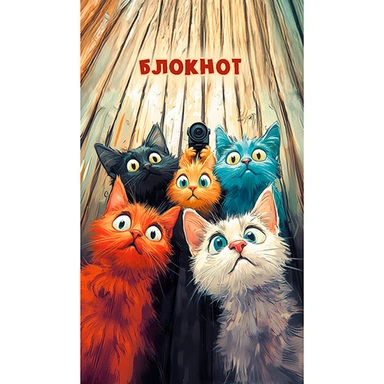 Блокнот 16 л. А7 Веселые коты С1550-145