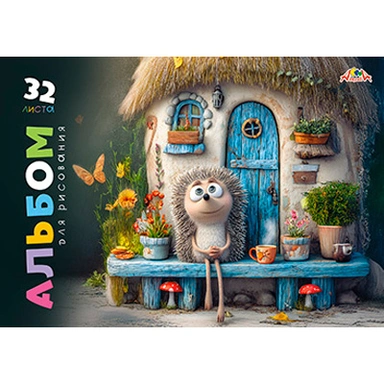 Альбом для рисования 32 л. В гостях у ежика С0680-87