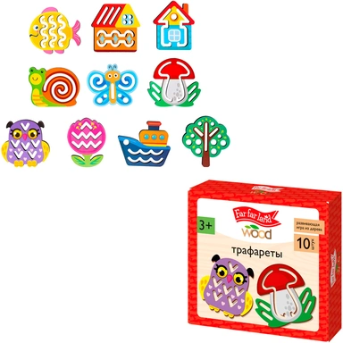 Деревянные Трафареты Far far land Wood (10 шт.) 06031
