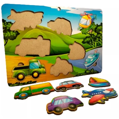 Деревянный Пазл Техника 27*19 см АПЛ333