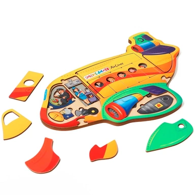 Деревянный Рамка-вкладыш Самолет 27*18 см АПЛ343