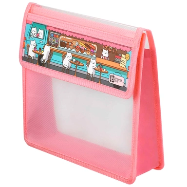 Папка для тетрадей на липучке 1 отделение А4 Котокафе 72372