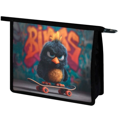 Папка для тетрадей на молнии 1 отделение Опасный птенец 72359