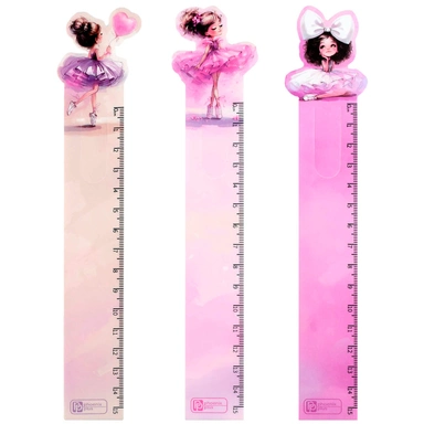 Линейка-закладка 15 см. Балерины 72671