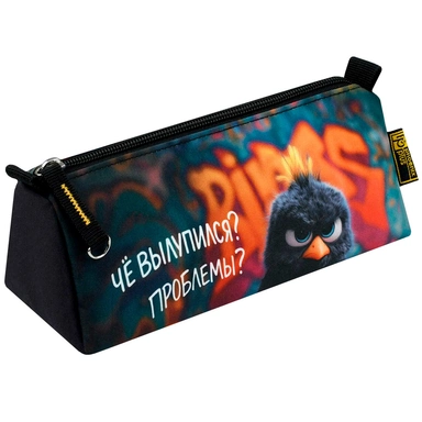 Пенал на молнии Опасный птенец 20х8,5х6,5 71986