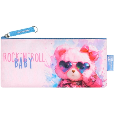 Пенал на молнии Розовый мишка 19.5х9 см 72000