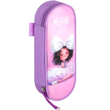 Пенал на молнии Балерина с бантом 20.5х7.5х4 см 71971