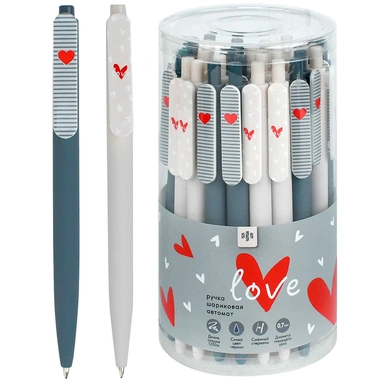 Ручка шариковая синяя С любовью 71671