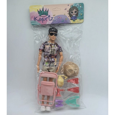 Кукла кен с пляжными акс.  Miss Kapriz YS2025-NP7 в пак.