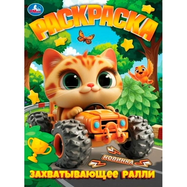 Раскраска 9785506113478 Захватывающее ралли