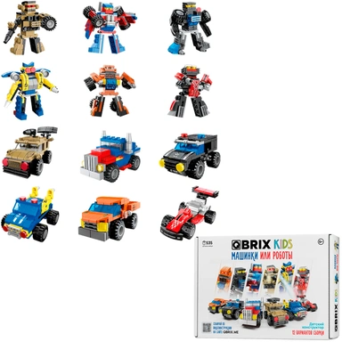 Конструктор QBRIX KIDS Машинки или роботы 30030
