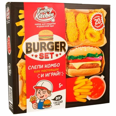 Лизун Slime Лаборатория Funny Kitchen Mega Burger set SS500-40252