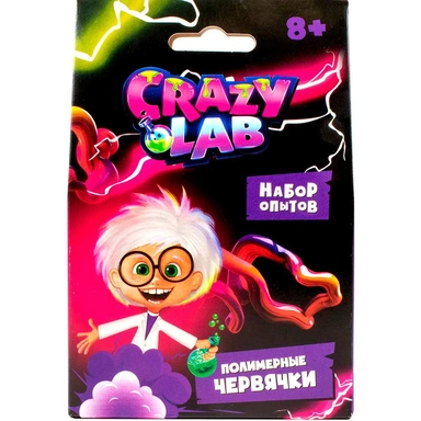 Набор для опытов Научно-познавательный набор модели Crazy Lab Полимерные червячки EX218T