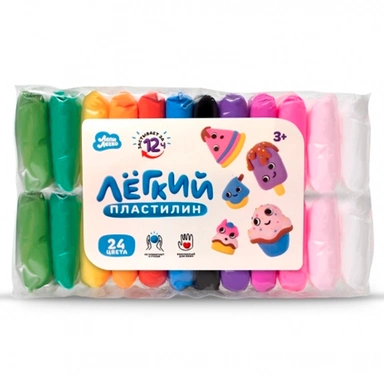 Набор для творчества Легкий пластилин Лепи Легко набор 24 цв. C184Y