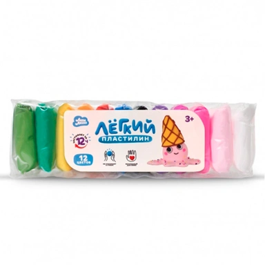 Набор для творчества Легкий пластилин Лепи Легко набор 12 цв. C183Y