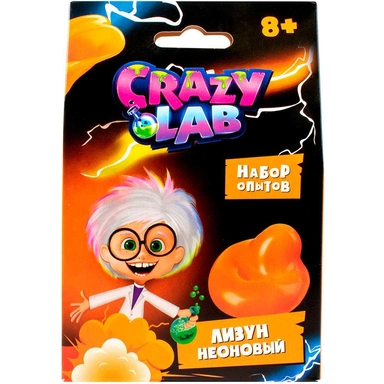 Набор для опытов Научно-познавательный набор модели Crazy Lab Неоновый лизун EX215T