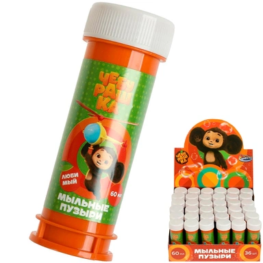 Мыльные пузыри Чебурашка 60мл 01087-60ЭД