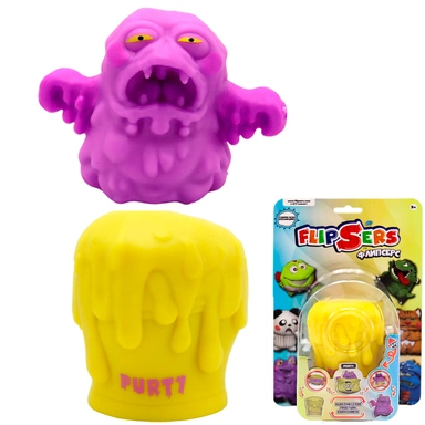 Игрушка Тянучка-вывернушка Flipsers/Флипсерс фиолетовый монстр Пури 8 см 797286-10