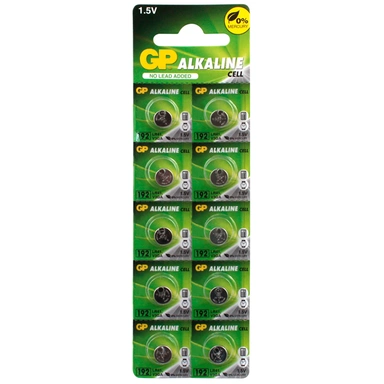 Батарейка GP LR41 (LR4, G3, V3GA, 192) алкалиновая, BC10 195900