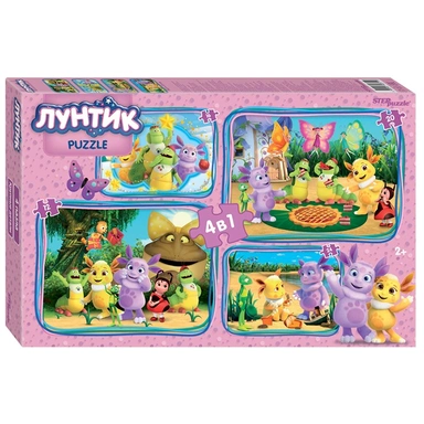 Пазл 4в1 Лунтик Мельница 92311 Степ /12/