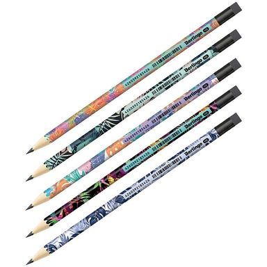 Карандаш ч/гр. Jungle HB,круглый, заточен., с ластиком, ассорти BP01307 Berlingo