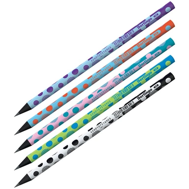 Карандаш ч/г Berlingo Dots HB, круглый, черное дерево, заточен BP01301